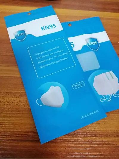kn95自封塑料袋，彩印astrill客户端，外贸口罩袋定制